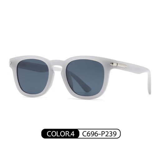 Ray.Ben (Ray.Ben) Nuevas gafas de sol polarizadas europeas y estadounidenses igual que hombres y mujeres, gafas de sol de moda, protector solar moderno, mismo estilo que el centro comercial, té profundo brillante C695-P242 49-23-143