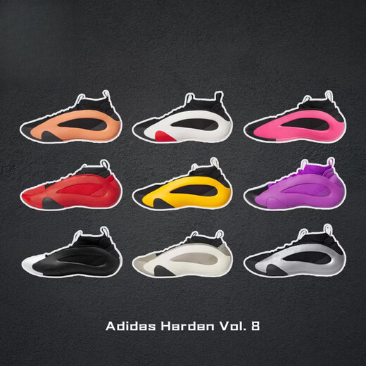 Adidas (adidas) Harden eight generations of practical basketball shoes Harden Vl. 8 black and white men black orange IE2694 40