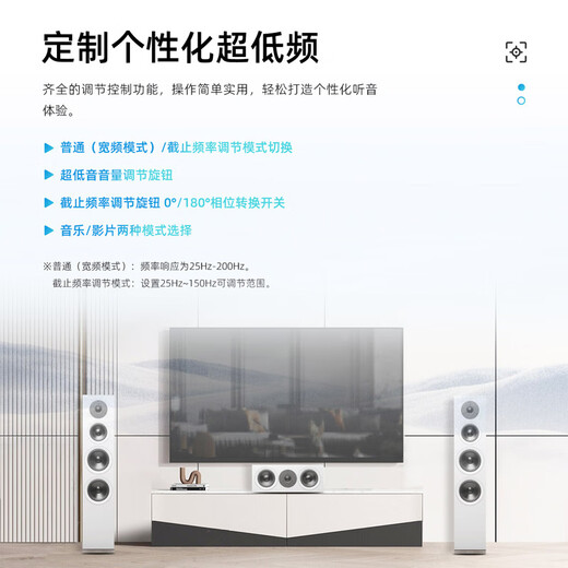 HiVi Dynamic 160 home theater audio set floor-standing speaker audio-visual room living room TV audio 2.0 channel (white)