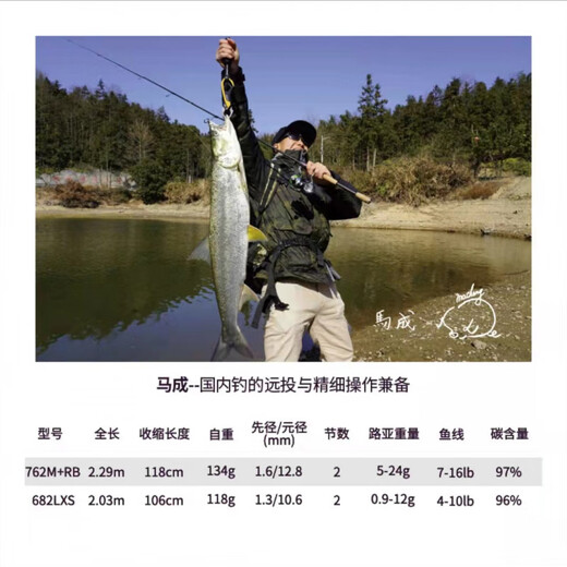 
DaiWA (DAIWA) ZILLION Zilong Competitive Luya Rod Set Long-Toping Mouth Bass Sea Bass Black Luya Fishing Pole 1 meter Regular Model-682L/MLFB-ST Gun Handle/b