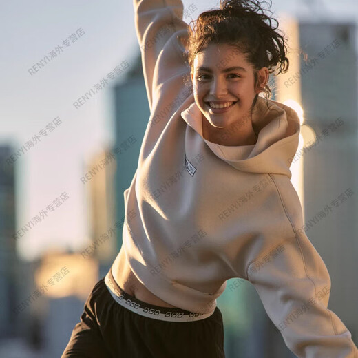 
LORNA JANE running series sports shirt sweater short hooded night running fitness casual women J official flagship authentic ivory white XXS