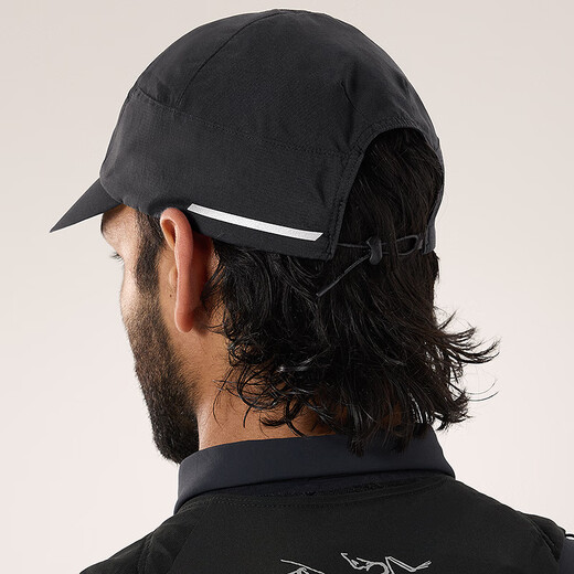 ARC'TERYX Archaeopteryx NORVAN HAT Lightweight and breathable Men and women Same style Beveled hat BLACK/Black S-M