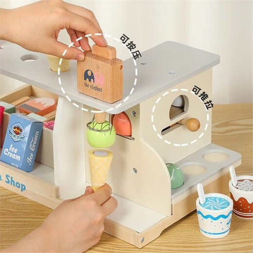 Kinderhause Eis Ice Cream Shop Make Salbing Machine Girls Spielzeug echte Küche 3-6 Jahre alte Kindergarten YLB Kaffeemaschine