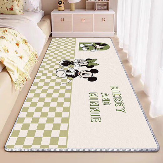 KAYE bedroom bedside blanket before getting out of bed household four-season universal tatami bay window balcony mat cute cartoon carpet SJR-K curve rainbow 60X160cm