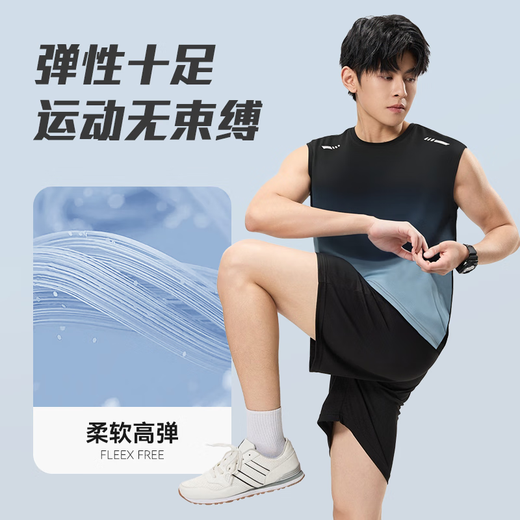 Victoria Traveler Sportswear Set Men's Ice Silk T-shirt Running Quick Drying Sleeveless Summer Vest Shorts Fitness Basketball Suit 2XL