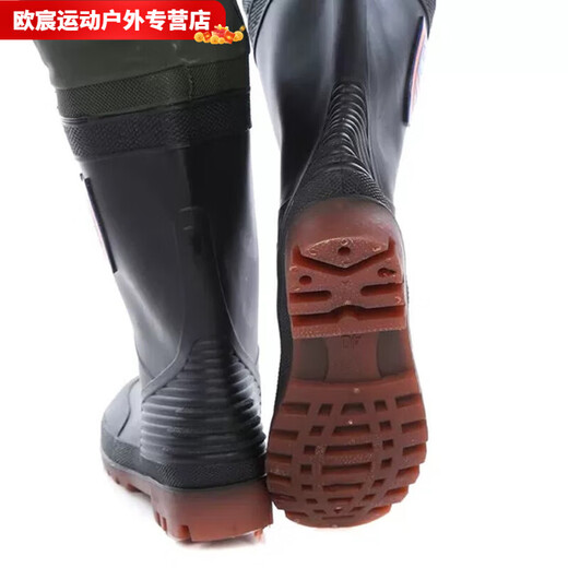 Baichao shop fishing trousers, waders with straps, farm boots for fielding and transplanting, fishing shoes, thick-soled waders 44 (27)