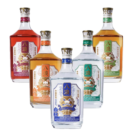 八浪干金酒蒸馏干金酒杨梅桂花酸梅红茶咸柠桶陈绿标中国金酒正品调酒 小种红茶金酒 20度 520ml