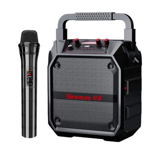 Newmine K97 Wireless Bluetooth Speaker Square Dance Speaker Outdoor High Volume Portable Subwoofer Home Karaoke with Microphone Plug into U Disk Music Player WeChat Payment Speaker