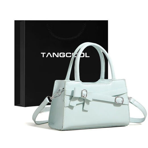 Tangku exquisite niche bowling bow new fashionable versatile shell high-quality handheld crossbody bag high-value pink