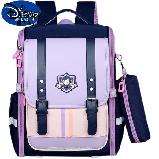 Disneys neue Grundschule für die Grundschule für Frauen, Jungen, Klassen 1-3456 Schulterschutz und Wirbelsäulenschutz, um die Belastung ultra-leicht wasserdichte Kinder zu verringern 1047 Taro Purple Empfohlene Klassen 2-6
