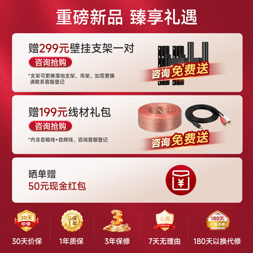 先科 会议室音响套装组合10英寸家庭KTV背景音乐培训会议专用设备蓝牙功放壁挂式音箱VD-201/K3V/M-19