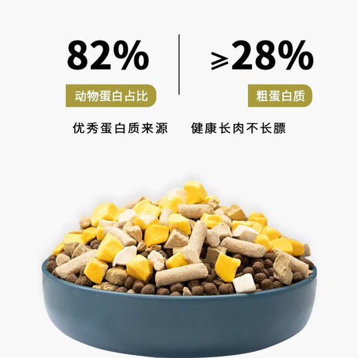 Baichanchandazui dog food, freeze-dried dog food, puppy food, beef flavor, small, medium and large general purpose domesticated dog food, unpackable and returnable, grain-free full price dog food, 10Jin Jin equals 0.5kg, standard package (stocking)