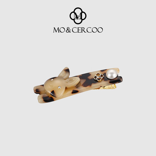 Заколка для волос Cercoo в виде кролика. Бесшовная заколка для волос. Сломанная челка. Боковая заколка. Универсальная высококачественная французская заколка в виде утконоса. Заколка в одну линию, янтарный.