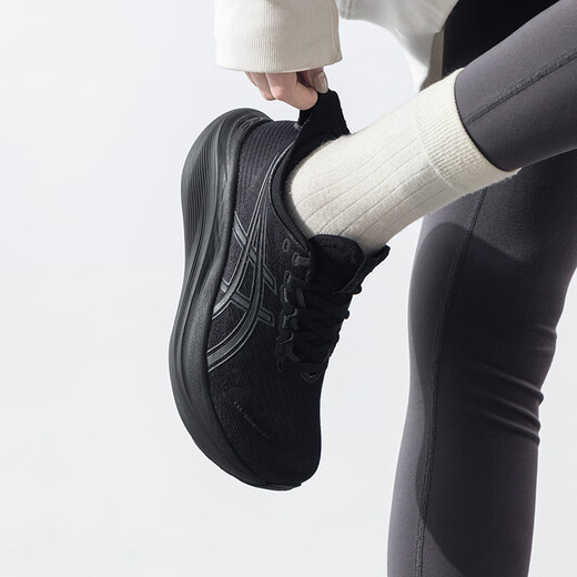 ASICS zapatos y zapatillas de deporte para mujeres, nuevo gel de verano nimbus 27 zapatos casuales al aire libre malla transpirable zapatos de carrera profesionales 1012b753/guerrero negro/espectáculo y retirar 10 37