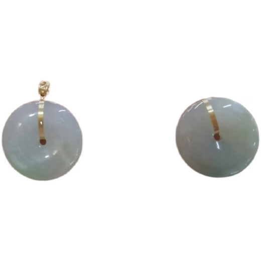 CAOX 18K gold inlaid safety buckle A goods pendant ice seed floating flower 18k gold buckle head pendant pendant buckle 18K gold safety buckle pendant No. 1