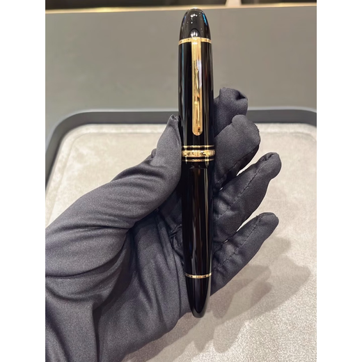 Meisterstück Série P145/146/149 Stylo plume Cadeau d'affaires de luxe Gravure Garantie nationale Coffret cadeau 149 Plaqué or Encre gratuite Pointe F (0,5 mm)