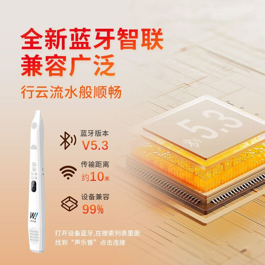 乐翻天新款电乐管自带蓝牙全自动笛子音乐伴奏神器中老年人零基础练习笛 白色/零基础练习吹奏乐管