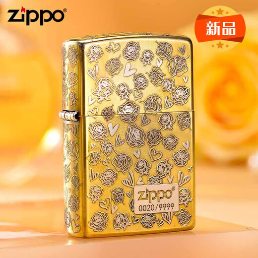 
ZIPPO Zhibao lighter zpoo windproof zoop lighter Jingdian 99 roses (stand-alone oil-free) DY9902DK