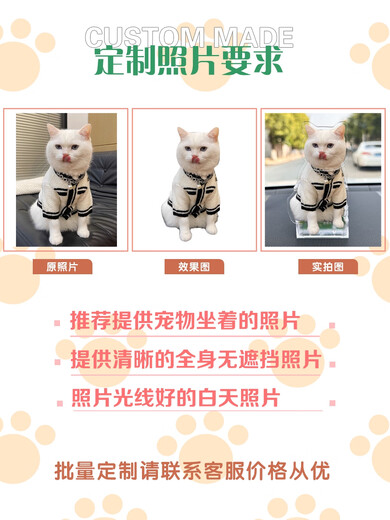 丽田网红猫咪摇头汽车摆件定制diy创意车载中控台内宠物狗狗减压装饰 摇头691款太阳能合一款