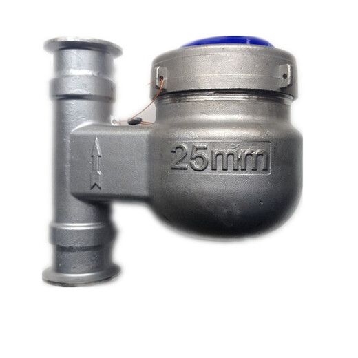 Yonghuan 304 Edelstahl Schnelllast vertikaler Wassermesser unter Einlass- und Auslasswassermesser Sanitärklemme Wassermesser DN15252 kaltes Wasser DN25 Chuck 50,5 Up Einlass und Auslass