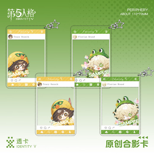 Periféricos de anime: identidad 5a tarjeta transparente Mezzanine Keychain Mecánico Investigador del incendio Periferia YC-13881 Mecánica 2 Tarjeta transparente
