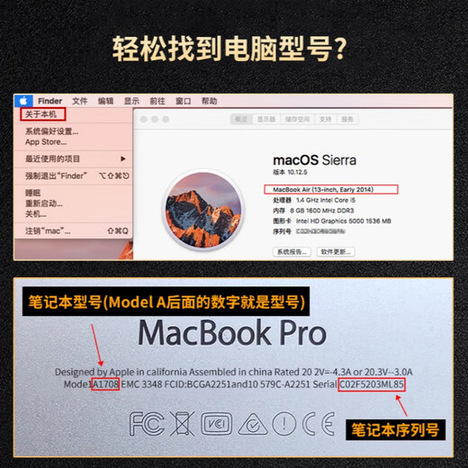 Подходит для Apple Apple A1466 A1989 A2251 A1502 A1398 A1618A1706 Батарея A1502 A1582 A1493 (13-15 моделей)