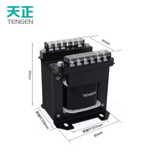 Tianzheng Electric TENGEN control transformer BK-100VA (copper) 220/220 isolation input 220V output 220V (1 unit/box)