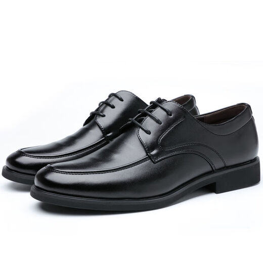 Zapatos de cuero para hombres playboy negocio zapatos de cuero casual formal de cuero para hombres versátiles zapatos de boda transpirables zapatos de trabajo negros 9901 41