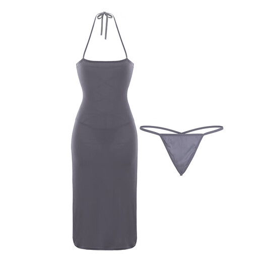 Feimu Girl est extrêmement sale et séduisant et sexy, passionnée, sans rapports sexuels, uniforme passionnant, Saint-Valentin [Tie creuse [cravate creuse crieur de bataille passionnée] 6624 gris, taille uniforme