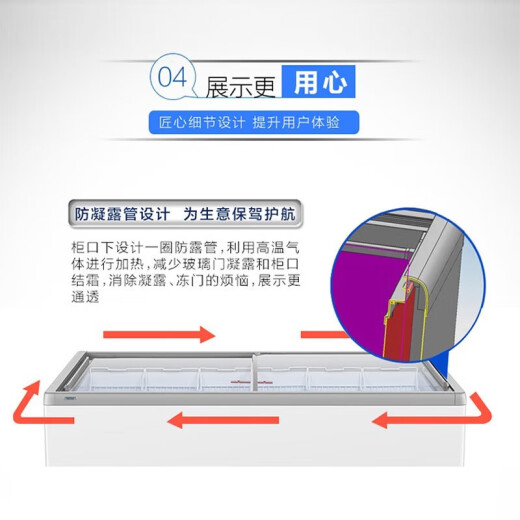 海尔（Haier）雪糕冰柜岛柜商用大容量卧式展示柜市透明玻璃门款冰箱饮料柜速冻冷冻柜生鲜水产 719升平面/冷藏冷冻切换719HE