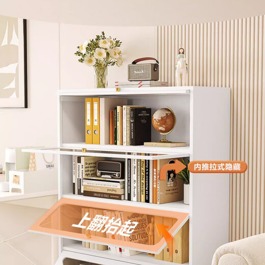 
Moloo steel dustproof bookcase with glass door household storage cabinet multi-layer floor-standing children's bookshelf iron cabinet gray 5 doors-long 900*width 350*height 1695mm