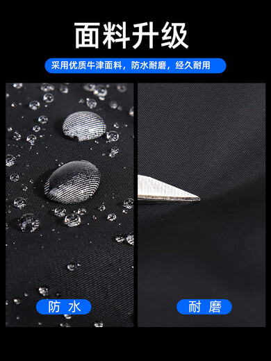 七匹狼公文包男士手提包2025新款商务电脑包高端牛津布帆布公务斜挎男包 经典黑[配肩带] #2#