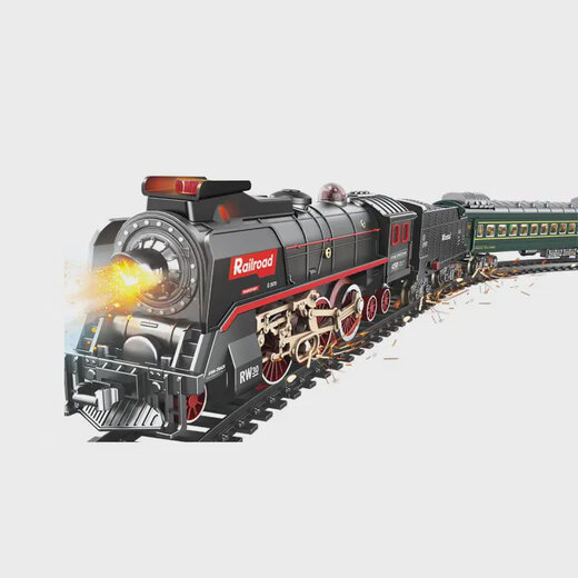 Control remoto Simulación de tren de vapor retro Estacionamiento de riel de alta velocidad