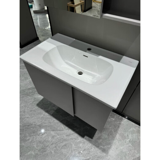 Jomoo Shopping Mall XA2032 Gabinete de baño Moderno Hanging Snowflake Gray Light Luxury Washbasin 695 mm