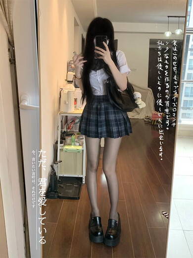 ROSELEX制服诱惑套装御姐战袍高档JK制服裙正版高腰百褶裙女狗短淑格裙弹 黑色开衫毛衣 单件外套 XS