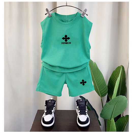 SUYOUMI kaufte 3887 Mal neue Sommerkleidung für Jungen, Westenanzug für Kinder, modisch, dominant, Sommer, ärmelloser Sommer für Kinder, Eisseidenstoff, kühl im Sommer, blau Doraemon 90 Empfehlung 80–90 cm