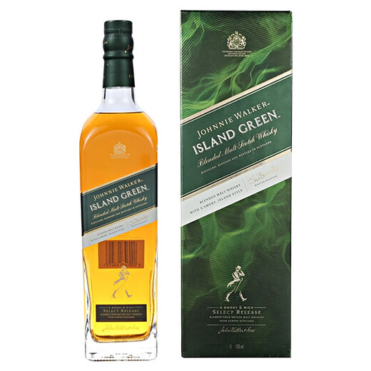 Johnnie Walker (JOHNNIE WALKER) Black/Red/Green Gold Square Gold Medal Blue Scotland Mixed Whisky Festival Imported Foreign Wine Johnnie Walker Green Card Island Edition 1000ml (gift box)