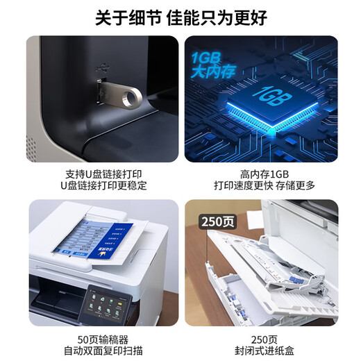 Canon 752 Color Laser Автоматическая двухсторонняя беспроводная печатная машина + Weicai CRG-069 Черный, красная, зеленая, желтая, красочная оболочка, четырехцветный пакет картриджа с большой способностью.