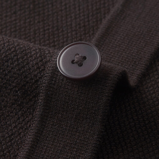 Zhuang Ji machine washable men's wool cardigan 2025 autumn and winter new sweater lapel commuter knitted elastic jacket