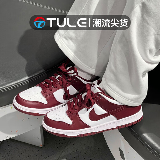 Nike (Nike) Herrenschuhe Dunk Low Retro Sneakers Team Red Retro Low Top Leichte Freizeitschuhe DD1391-601 40