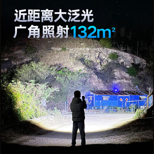 飞利浦手电筒强光远射伸缩变焦强光手电便携家用户外骑行应急灯 SFL6168-强变焦手电筒