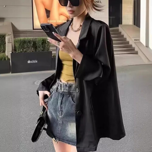 Comandante Bear Gran tamaño chaqueta de traje delgada para mujeres Summer de verano