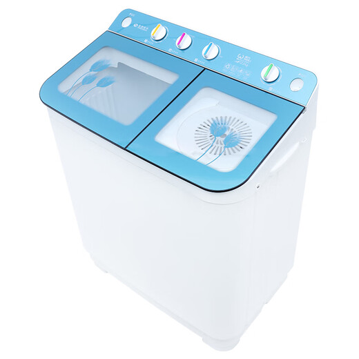 Weili Waschmaschine Semi-automatische 12-Röhrchen-Jin [Jin entspricht 0,5 kg] Großkapazität Doppelbarrel reiner Kupferdraht Dual Motor Starker Power XPB120-9896S China Blau