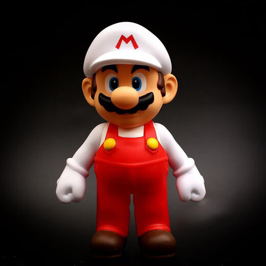 SuperMario马里奥路易耀西公仔玩具摆件玩偶可动模型 23cm红 25耀西青龙盒装