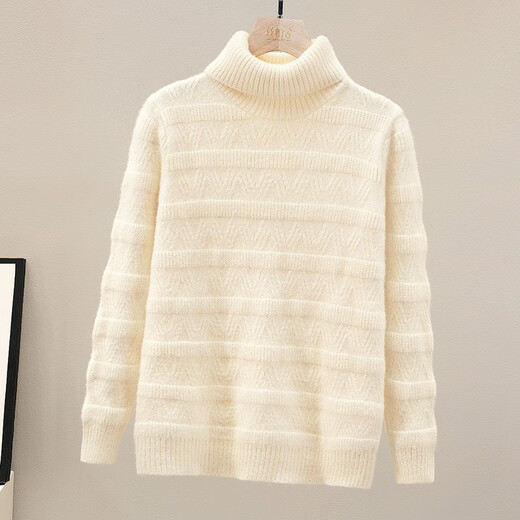 Sibaishe Half Turtleneck Sweater 2025 Winter New Style Women's Loose Slim Pullover Long Sleeve Contrast Color Top