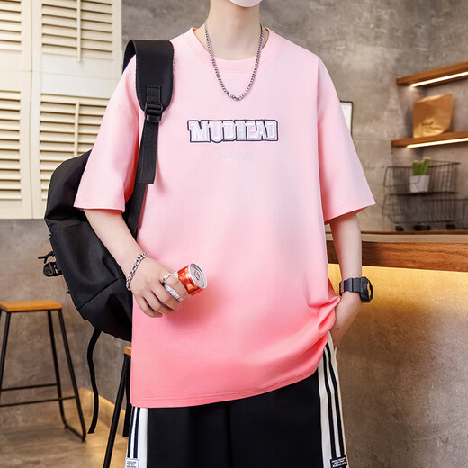 QLTQZQ2025 Camiseta de manga corta de cuello redondo para niños, estudiantes de secundaria, tops de mangas para niños pequeños, ropa de verano, 7027 actualización de calidad blanca (soltera de manga corta) M 80-95Jin [Jin equivale a 0.5 kg]