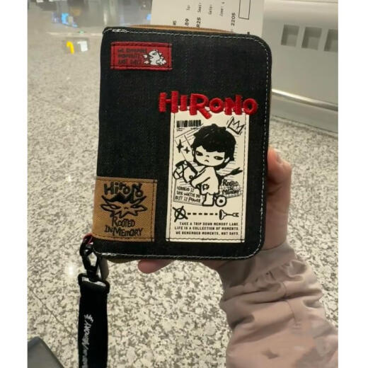 Yumori Idiot Ono Echo Peripheral Passport Ticket Package Integrated Document Storage Canvas Zipper Travel Goods Card Package Ono Passport Package