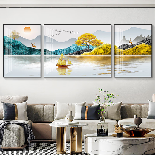 Yonghuan Fulu Light Luxury Living Room Decoration Paint
