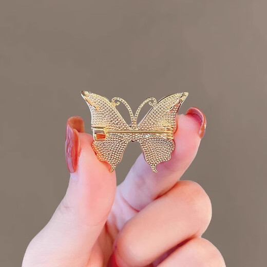 Blessing Fortune Pearl Butterfly Brooch Women's Accessories Mother-of-Fritillary Pearl Butterfly Brooch