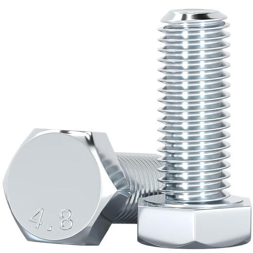 Tianzhuo Hardware 4.8 grade galvanized external hexagonal screws high strength bolts screw rod M8M10M12M14-M30mm M22*140 (half thread) 3 pieces